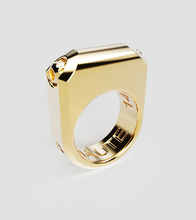 M1 ring solid Gold