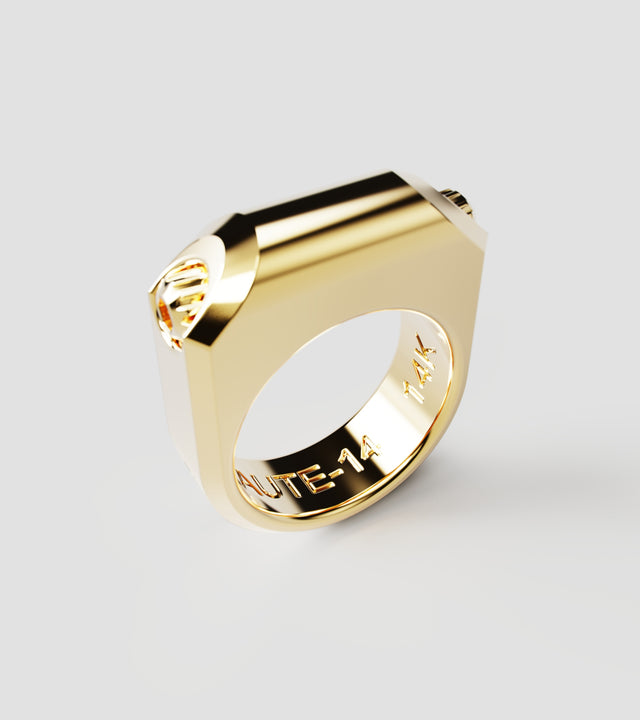 M1 ring Yellow Gold