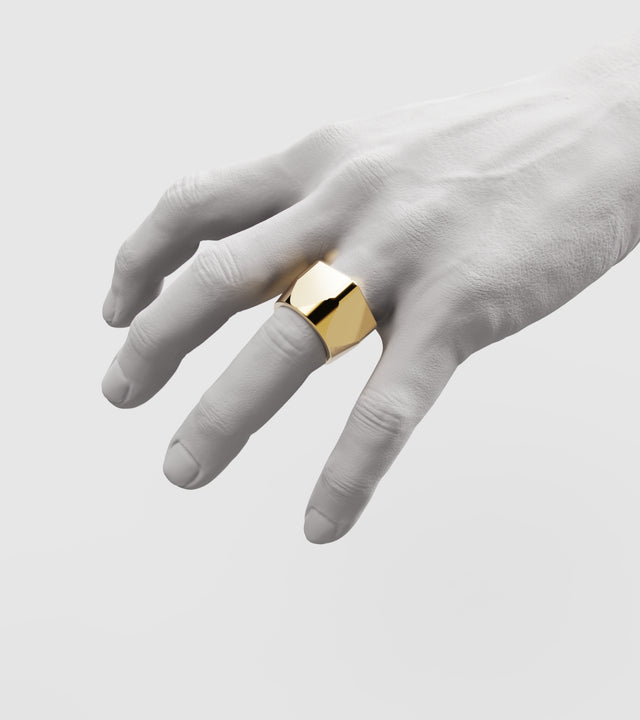 M13 ring solid Gold