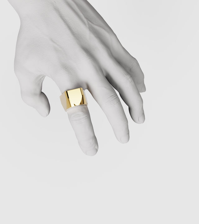 M13 ring solid Gold