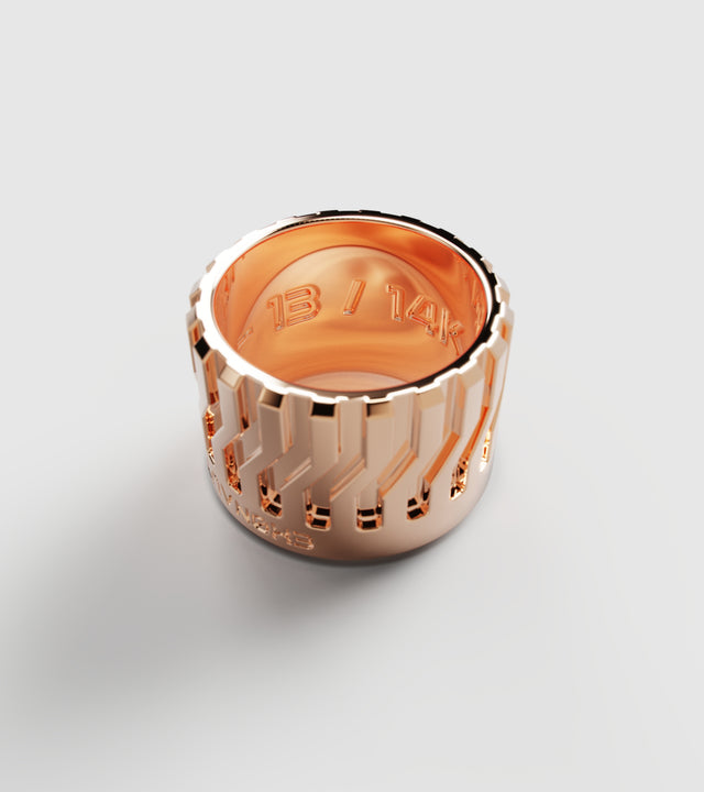 M14 ring Rose Gold