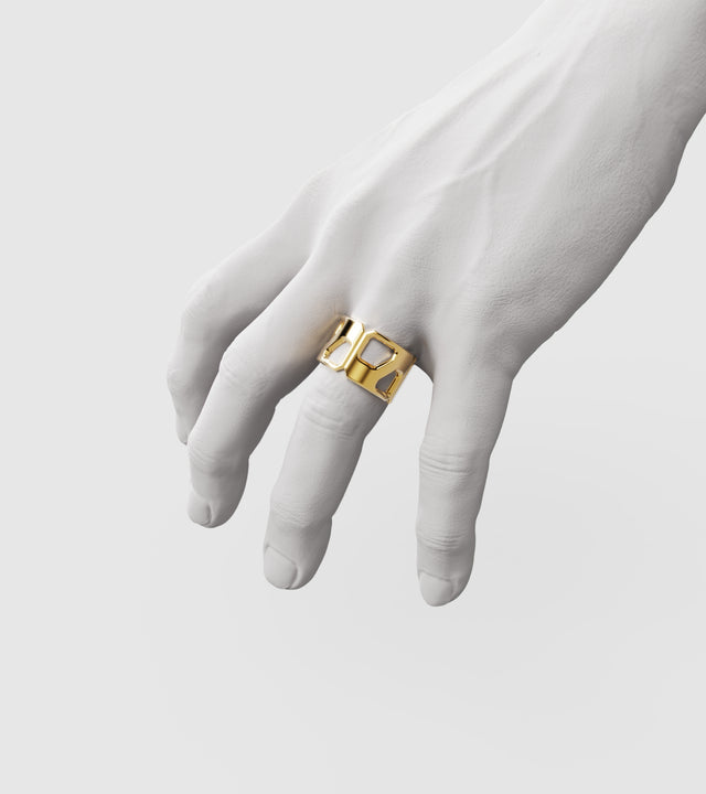 M3 ring solid Gold