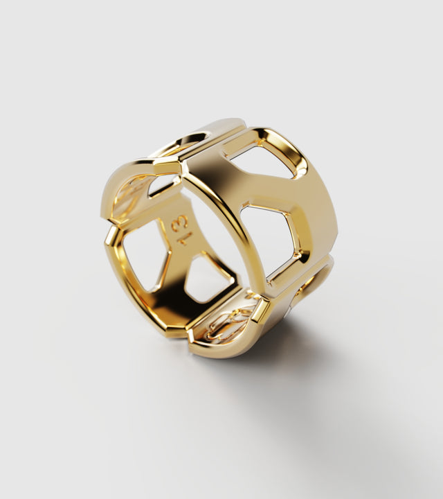 M3 ring Yellow Gold