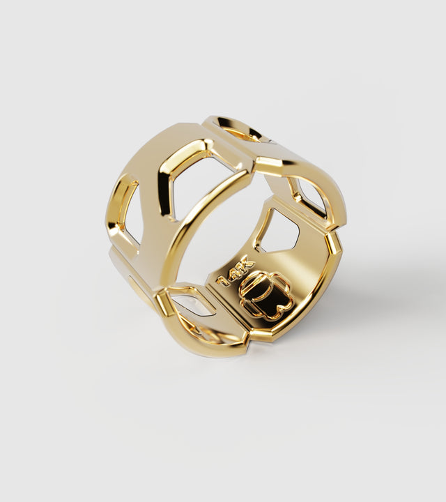 M3 ring solid Gold