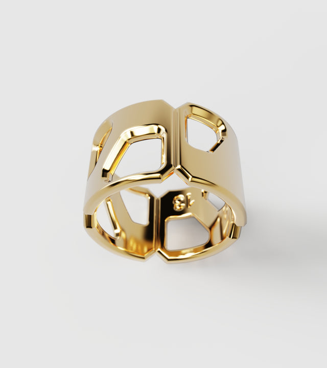 M3 ring solid Gold