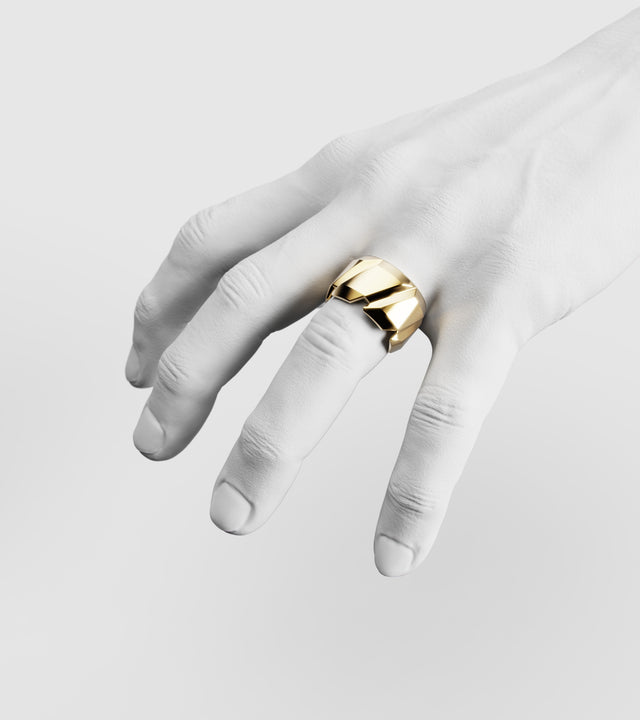 M7 ring solid Gold