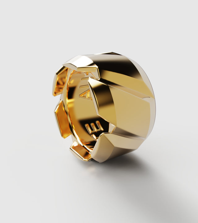 M7 ring solid Gold