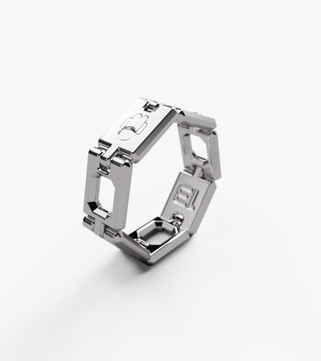 MANTRA R-01 ring Rhodium