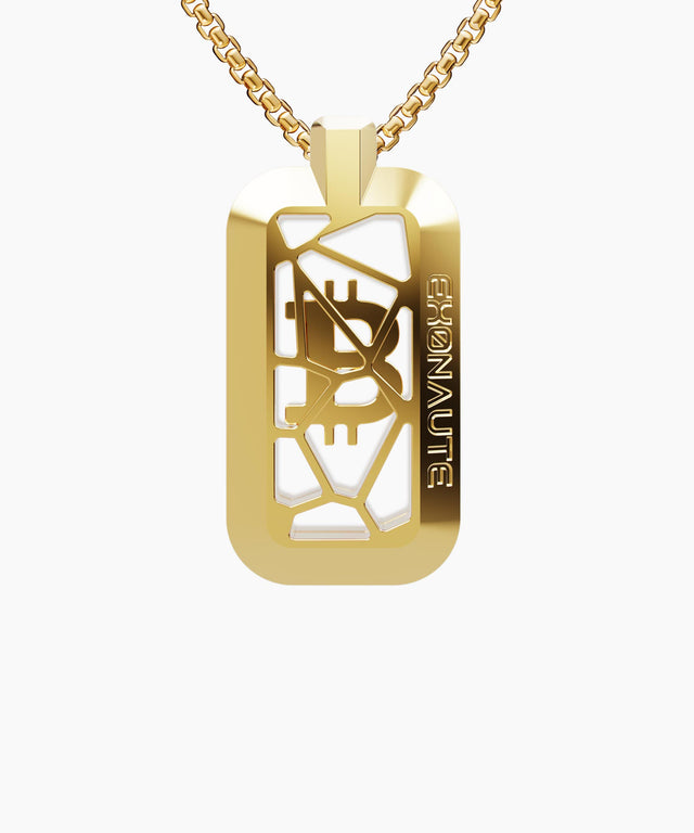 CAGED Tag 18K Gold Bitcoin