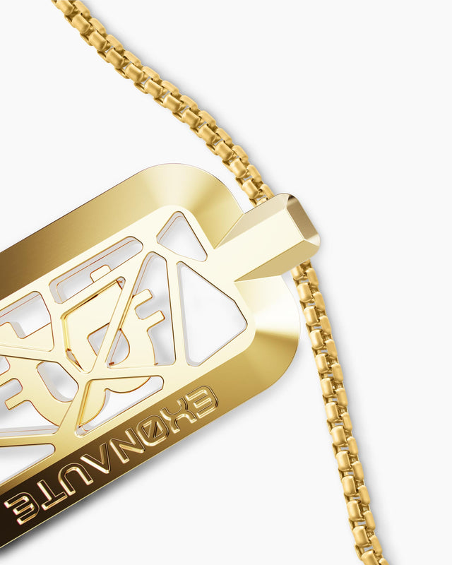 CAGED Tag 18K Gold Bitcoin