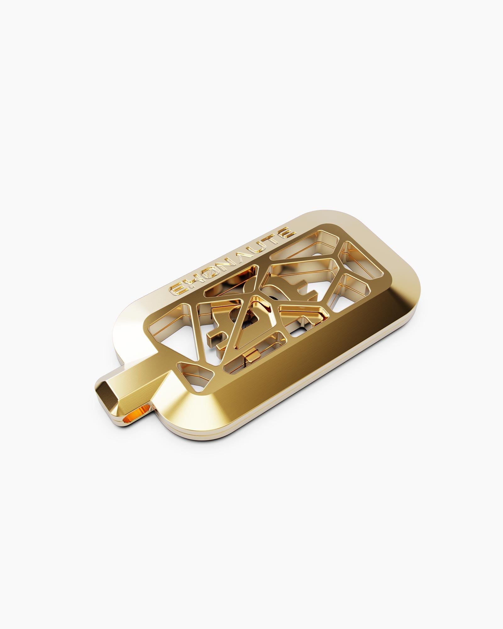 Caged Tag 18K Gold Bitcoin 24 / Gold / Solid Gold