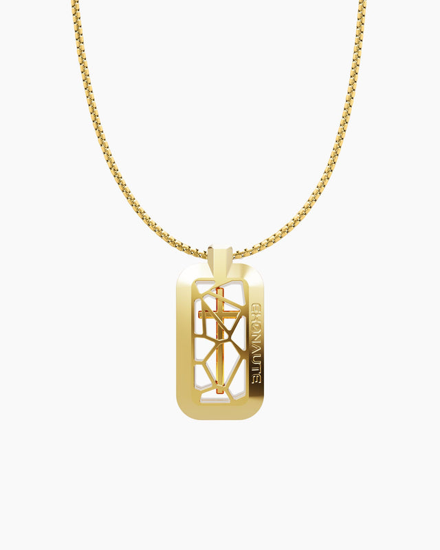 CAGED Tag 18K Gold Cross