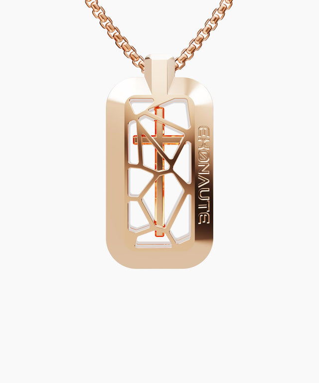 CAGED Tag 18K Gold Cross