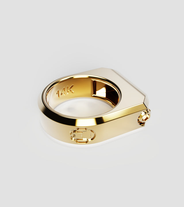 M1 ring solid Gold