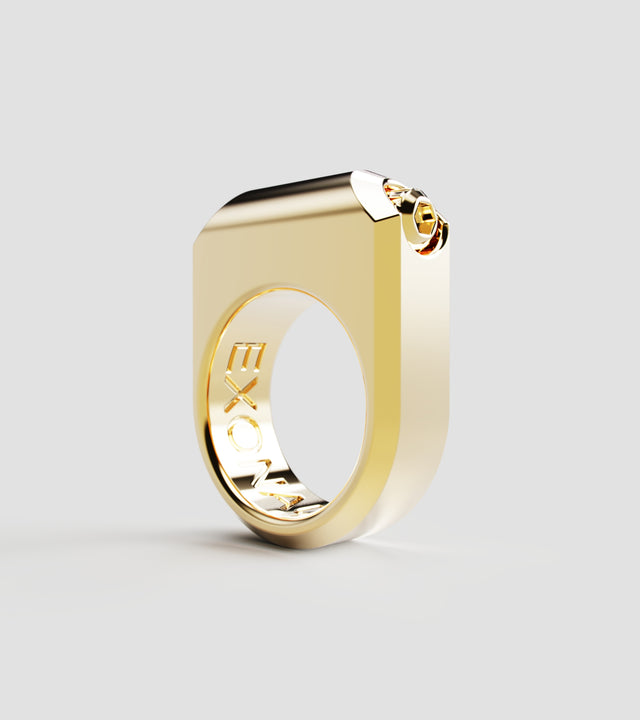 M1 ring solid Gold
