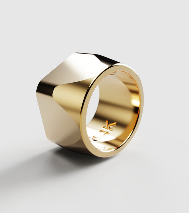 M13 ring solid Gold