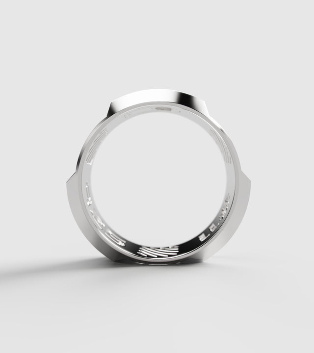 M15 ring Rhodium