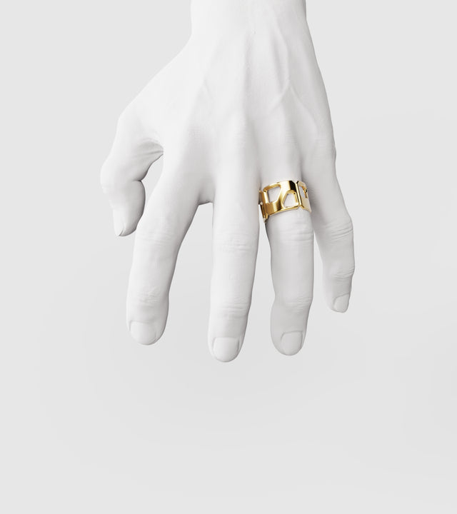 M3 ring solid Gold