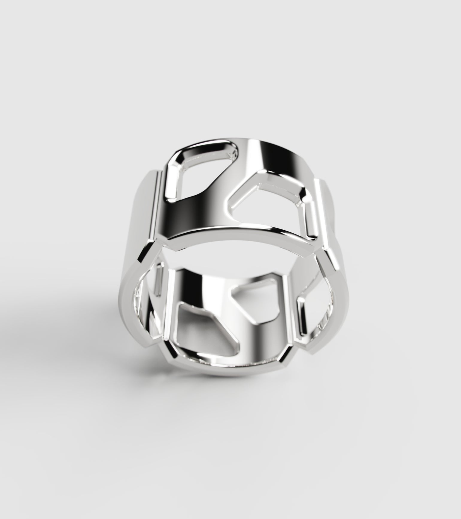 M3 ring Rhodium- Streetwear Rings for Men | Exonaute – EXONAUTE