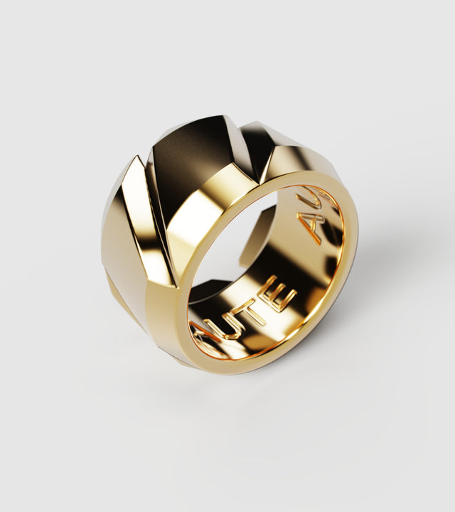 M7 ring solid Gold